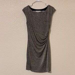 Ann Taylor LOFT Gold Black Women's Dress